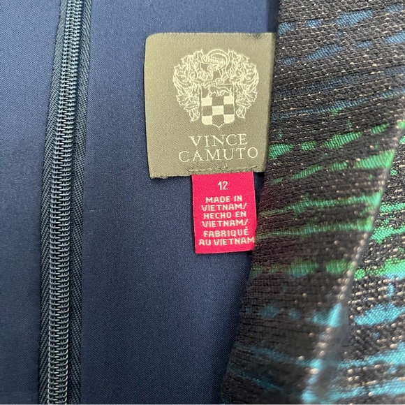 Vince Camuto Metallic Jacquard Fit and Flare Party Dress - Picture 5 of 9